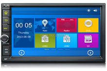Touch screen HD 2 din 7″ Universal Car Radio GPS Navigation with Bluetooth ipod SWC RDS AUX IN + 4GB SD Card gift