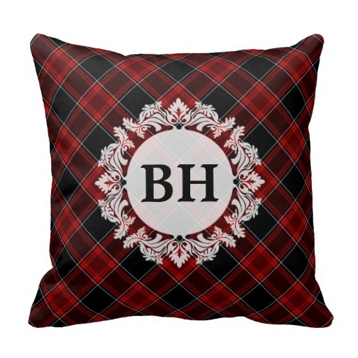 Pillows Cover Red Black And White font b Tartan b font Plaid Pattern Pillow Case Size