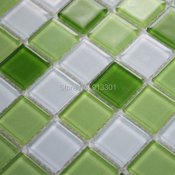 Grün glas mosaik fliesen blätter werbeaktion shop für ... Fliesen grün küche