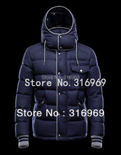 free shipping 2014 men’s warm down garment men loose coat winter hooded jacket men brand parka men winter JAC108 navy grey