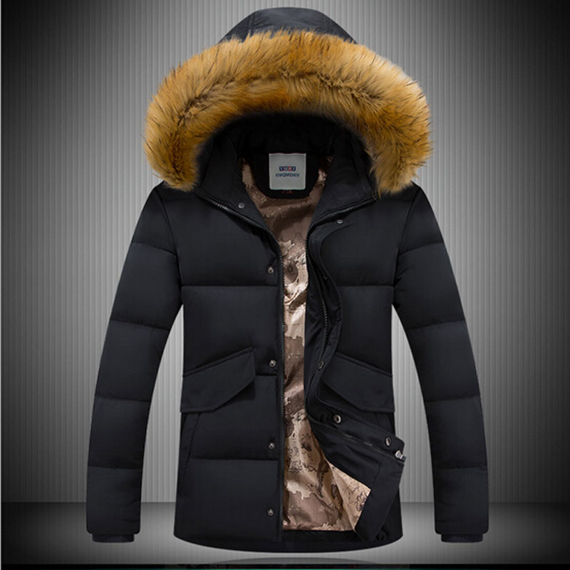 2015 New Arrival Winter Coat Men Jacket Thicker Keep Warm Casual Wear Long Style Hooded Fashion