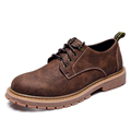 Mens Plus Size 45 British Men Casual Scrub Shoes Flats Fall Fashion Loafers Male Logging Shoes