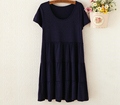 fashion formal maternity dresses short sleeved dress cake bigger sizes pregnant woman Render unlined upper garment