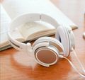 2016 Gold Rose stereo Headphone with Mic for Iphone 6 6plus cool for music mobile phone