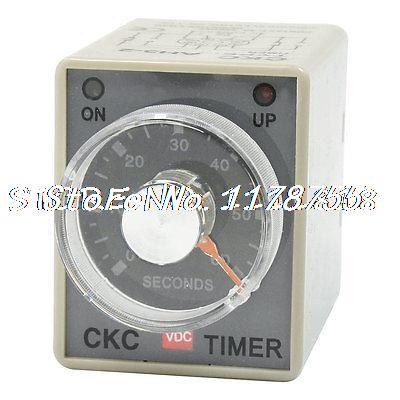 AH3-2 DC 24V 8P DPDT 0-60 Seconds 60S Power on Delay Timer Time Relay