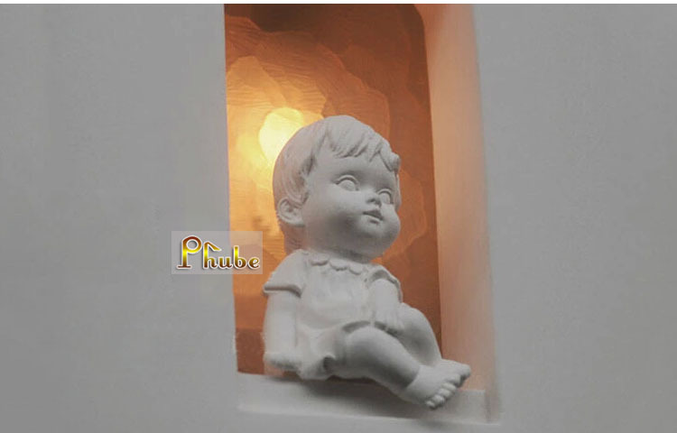 Niños habitación del pasillo escaleras tallada cabecera pared de ...