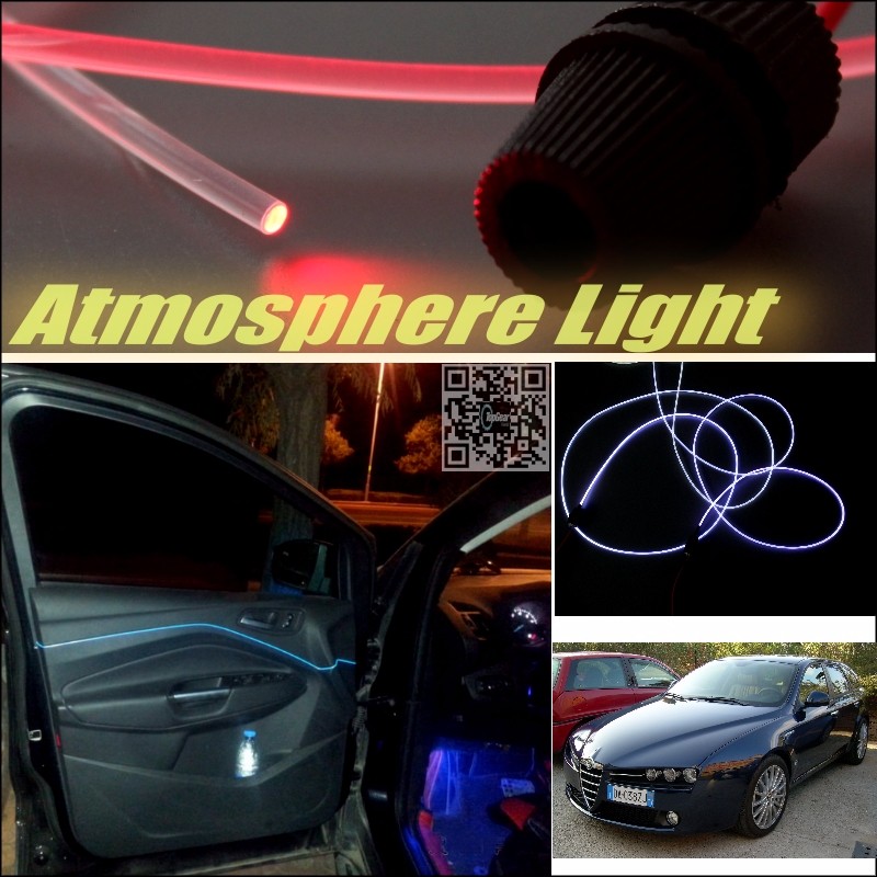 Car Atmosphere Light Fiber Optic Band For Alfa Romeo 159 AR 2005~2015 Interior Refit No Dizzling Cab Inside DIY Air light