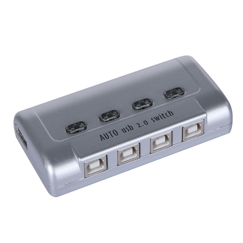 4 Port Auto USB 2 0 Selector Switch Printer Flash Driver Mouse Sharing Switcher Hotkey Software