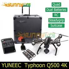 Yuneec Typhoon Q500 4K Camera Handheld Gimbal ST10 10ch 5.8G FPV Quadcopter Drone with Camera Double Battery and Original Case