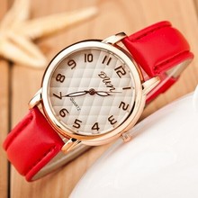 Hot Selling Elegant Women Watches 2016 High Quality Simple Dress Watches High Grade Leather Quartz Watch Reloj Mujer Clock Women