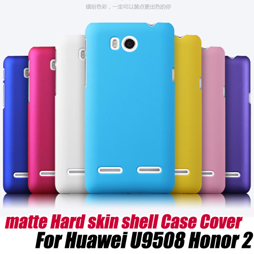 50pcs/lot.frosted Matte Hard skin Case Shell protective Cover For Huawei U9508 Honor 2,free shipping