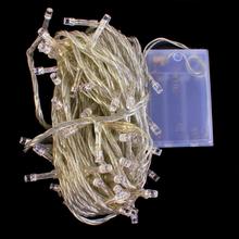 NFLC ELINKUME 80 LED Battery Operated Fairy String Lights Christmas Wedding Tree Lighting Mood Light 10M Cool White