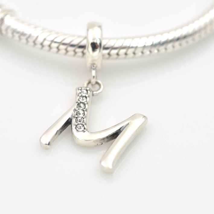 pandora charm initial m pandora charm initial m