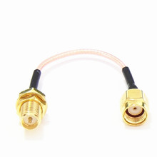 Best Deal 90mm Low Loss Antenna Extension Cord Wire Fixed Base SMA RP-SMA For RC Helicopter quadcopter Multirotors Drone