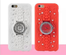 Luxury Watch Case Candy Silicon Phone Cover Fashion Silicone Case For iphone 6 6S Plus 5.5inch