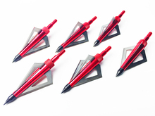 6pcs lot 100GR Hunting Arrowhead Broadheads 3blades Archery Arrow Head for Compound Bow Aluminum Stainless Steel