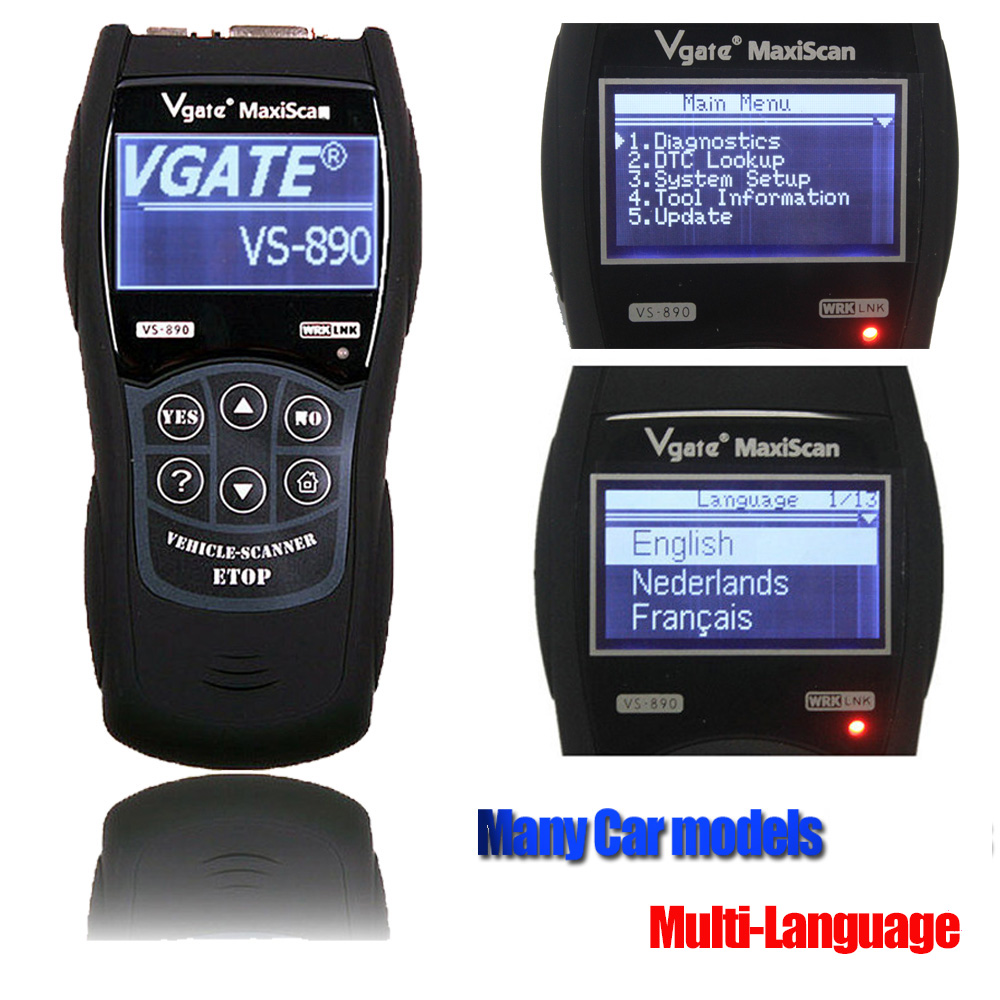 2015 VS890 OBD2    VGATE VS890 OBD2  ,    Vgate MaxiScan VS890