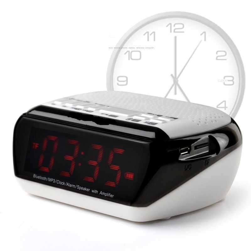 Portable Bluetooth Speakers Mini Brand Wireless Soundbox Computer FM Radio HD Hand-free USB Speakers with Mic LED & Alarm Clock Portable Bluetooth Speakers Mini Brand Wireless Soundbox Computer FM Radio HD Hand-free USB Speakers with Mic LED & Alarm Clock