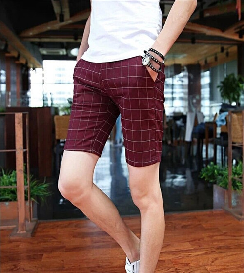 Summer Style Plaid Shorts Men 2015 Summer New Korean Fashion Men Shorts Bermuda Masculina Casual Short Men Hot Sale shorts (3)