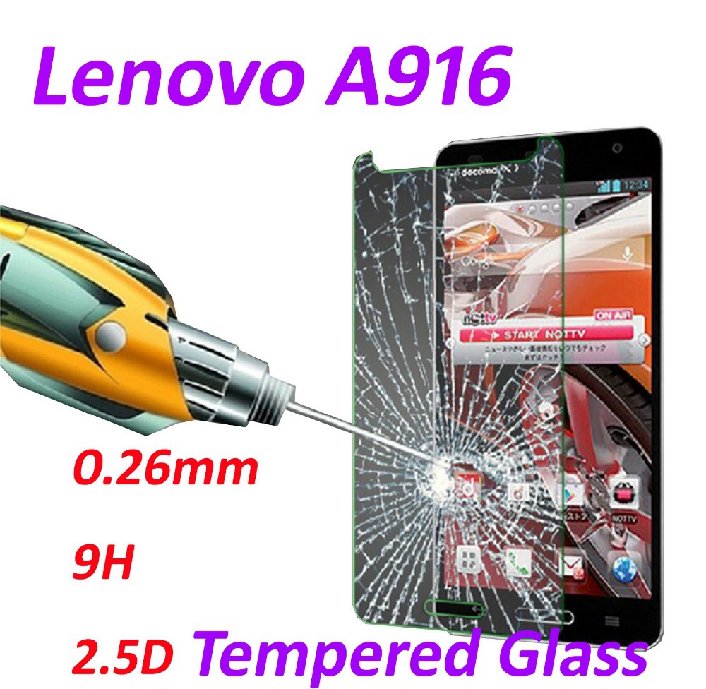 0 26mm 9H Tempered Glass screen protector phone cases 2 5D protective film For Lenovo A916