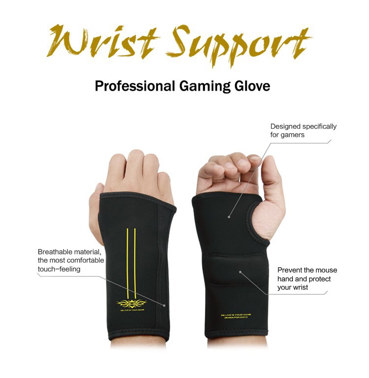 2014 new arrival national patent healthy style gaming wrist support gloves mat Neoprene EVA mouse pad