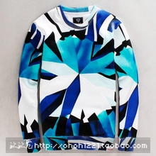 New fashion autumn casual men s clothing lovers diamond print hoodies long sleeve skateboard hip