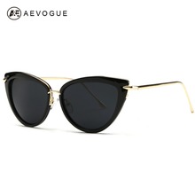 AEVOGUE Newest Alloy Temple Sunglasses Women Top Quality Sun Glasses Original Brand Designer Gafas Oculos De Sol UV400 AE0269