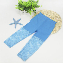 Children Girls Capris Ballet Dance Lace Modal Cropped Capris Pants 2 7Y