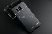 Luxury Brushed Metal Aluminium PC material phone case For Samsung Galaxy Alpha G850 G8508S back case