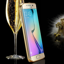 S6 S6 Edge Ultra Slim Gold Mirror Case For Samsung Galaxy S6 G9200 Edge Luxury Aluminum