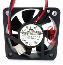 Used Free Shipping DC12V 0.08A Server Cooling Fan For ADDA AD0412MS-G70 Server Square Fan 2-wire 40x40x10mm