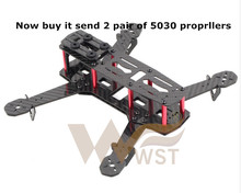 WST DIY drone FPV mini quadcopter frame kit Carbon fiber for H250 QAV250 (Unassembled)