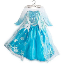 Girl Clothes Elza Costume Anna Dresses Princess Robe Girls Costumes For Kids Elsa Dress Party Wedding disfraz princesa Vestidos