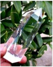 AAA crystal Clear beautiful QUARTZ POINT free shoping