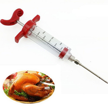 Top Selling Meat Marinade Injector Turkey Chicken Flavor Syringes Kitchen Cooking Syringe Accessories Creative Gourmet Gadgets