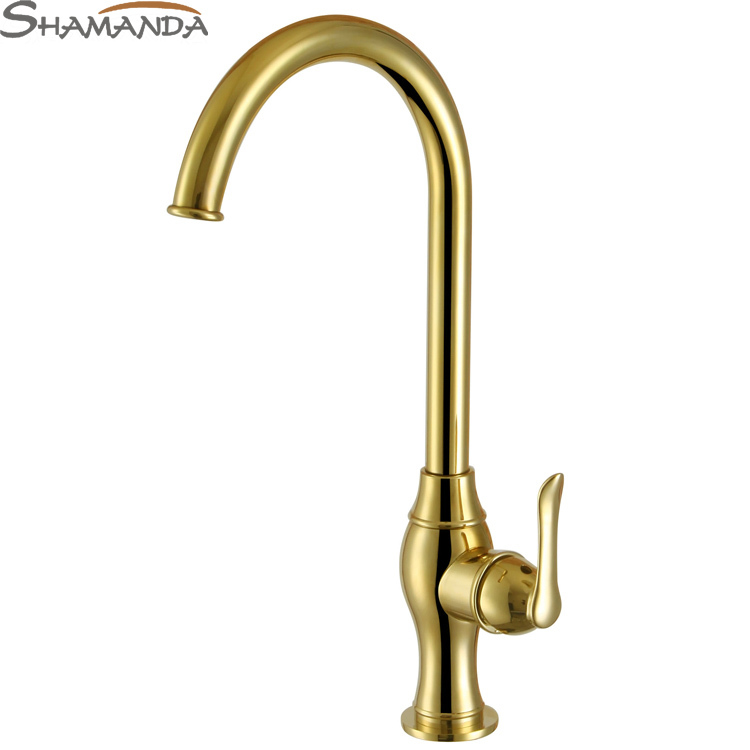 gold kitchen faucets free shipping european style solid brass golden finished gold kitchen faucets free shipping european style solid brass golden finished