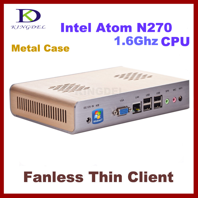 NEW Thin Client Computer, Mini PC with Intel Atom N270 1.60Ghz, 1GB RAM, 8GB SSD, 32 Bit, WIFI, 720P HD, 3D Games supported