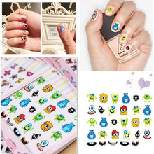 Nail Art Decorations Woman Monsters Company Beauty Nail Sticker Nails Art Stickers & Decals Water Transfer Nail Sticker n20