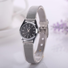 Excellent Quality New Famous Brand Silver Casual Quartz Watch Women Metal Mesh Stainless Steel Dress Watches
