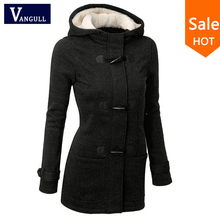 Kvalitní dámský kabát s kapucí, velikost S-XL