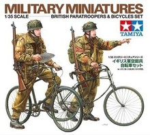Tamiya ( 35333 ) 1:35 británico ejército aerotransportado soldados y modelo de bicicleta