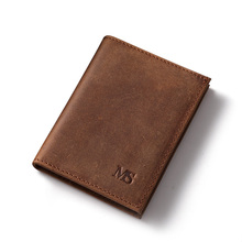 Free shipping hot sell Men Genuine Leather Wallet Business Casual Credit Card ID Holder money card