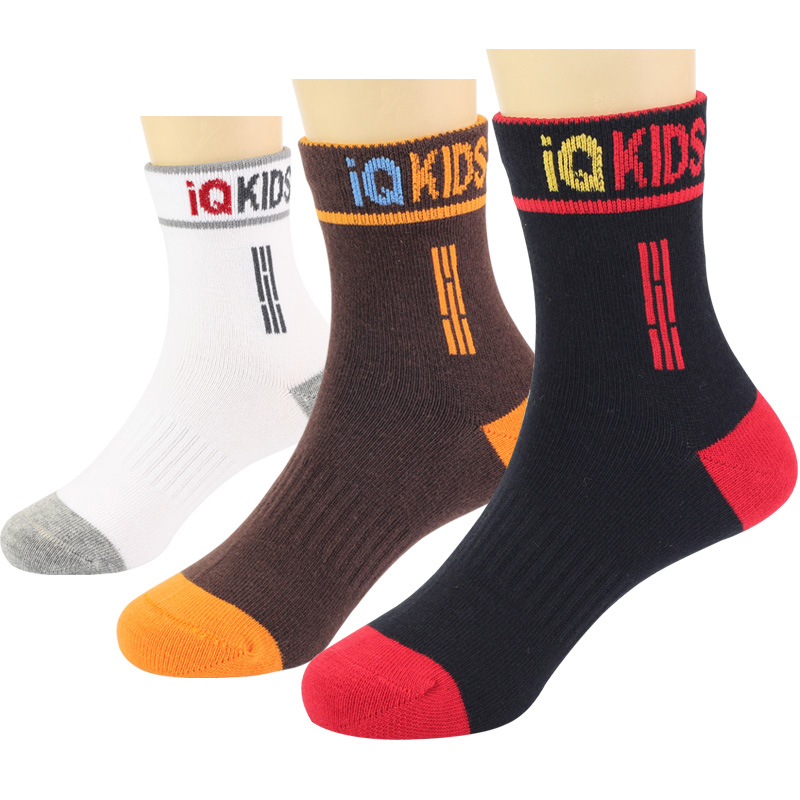 9-12Y Children Boys socks Knitted cotton socks for school and sport autumn winter Thick kids socks