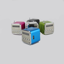 Micro SD/TF Card Digita portable fm Radio Mini multi-function Aluminum Speaker