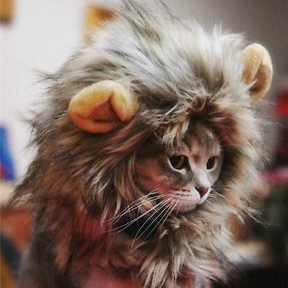 Fancy Pet Dog Scarf Puppy Hats Costume Headgear Cat Wig Posing Lion sciarpa Warm Winter Wrap Dres