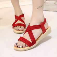 Women Sandals Fashion Summer Shoes Women Flats Sandals Ladies Shoes Chaussure Femme Cross Strap Flip Flops Women’s Casual Shoes