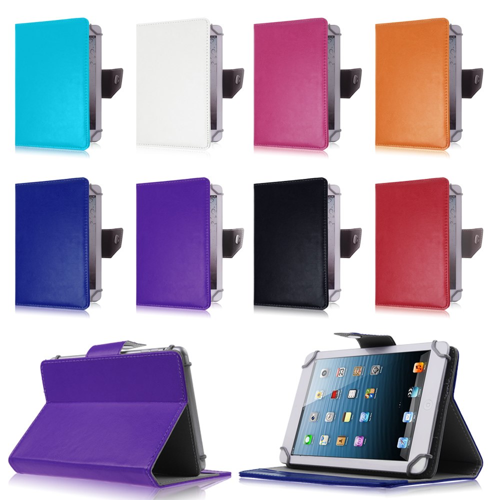 Funda de Cuero PU para Sony Xperia Z3 Funda de Tableta de 8.0 Pulgadas para LG G Pad 8.3 V500 Accesorios de Tableta Universal de 8 Pulgadas S2C43D-8 Pulgadas de Color Azul Profundo