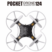 Upslon Quadrocopter Dron 124 Pocket Drone 4CH 6Axis Gyro Quadcopter With Switchable Controller RTF UAV RC Helicopter Mini Drones