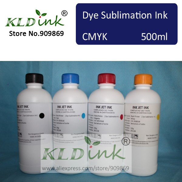 Фотография [ KLD Ink ] 4PCS x 500ml Compatible  Dye Sublimation ink for ricoh printer