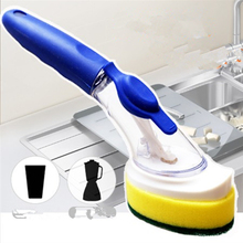 Kitchen Cleaning Brushes Cleaner Tool Kit Accessories Plastic Set Multi-function Handheld Clean Fluid Auto-Feed Automatic Dosing
